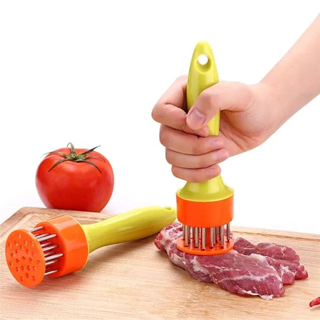 Meat Tenderizer with Stainless Steel Needle Prong Kitchen Tool
